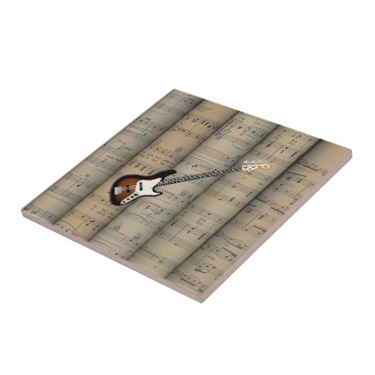 Carreau Arrière - plan roulé par ~ de musique de feuille (Côté)