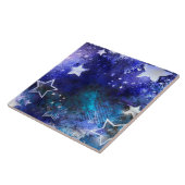 Carreau Arrière - plan spatial avec étoiles (Côté)