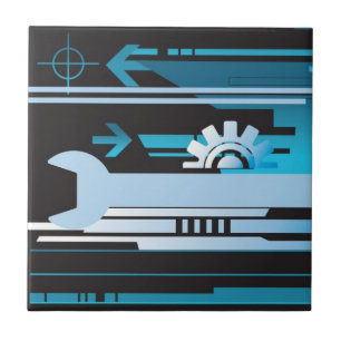 Carreau Arrière - plan tramé technique 3