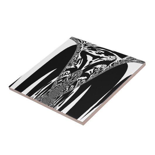 Carreau Art Abstrait africain (Côté)