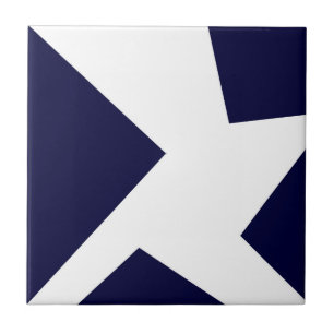 Carreau Art Abstrait Bleu Royal Bleu