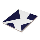 Carreau Art Abstrait Bleu Royal Bleu (Côté)