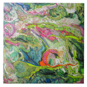 Carreau Art Abstrait coloré 