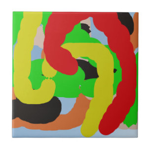 Carreau art abstrait coloré 8886