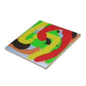 Carreau art abstrait coloré 8886 (Côté)