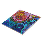 Carreau Art abstrait coloré moderne (Côté)