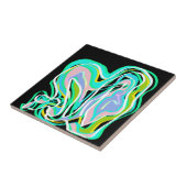 Carreau Art Abstrait Couleurs Vives (Côté)