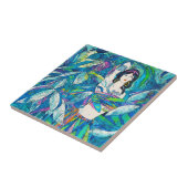 Carreau Art abstrait de dame d'oriental de cinglement de (Côté)