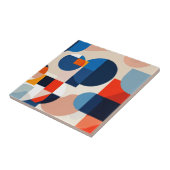 Carreau Art Abstrait géométrique du milieu du siècle scand (Côté)