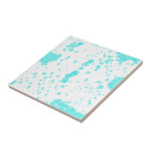 Carreau Art Abstrait Minimalisme Turquoise Pastel (Côté)