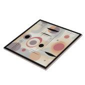 Carreau Art abstrait moderne du milieu du siècle (Côté)