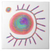 Carreau Art Abstrait original (Devant)