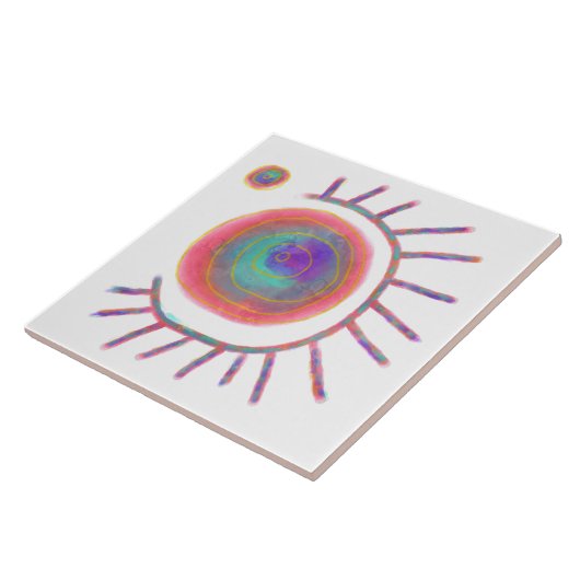 Carreau Art Abstrait original (Côté)