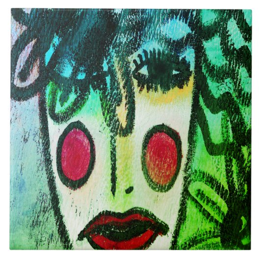 Carreau Art Abstrait original (Devant)