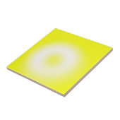 Carreau Art Abstrait Pastel Jaune Blanc (Côté)