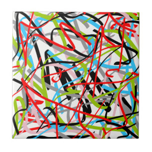 Carreau Art Abstrait très coloré