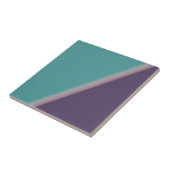 Carreau Art Abstrait Turquoise violet (Côté)