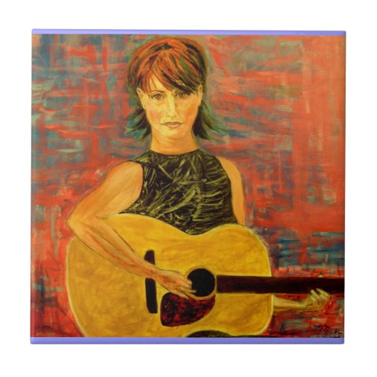 Carreau art acoustique de fille (Devant)