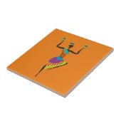 Carreau Art africain de tribal de dame (Côté)