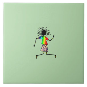 Carreau Art africain, Jolie danseuse