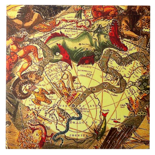 Carreau Art antique de cru de mythologie d'astrologie (Devant)