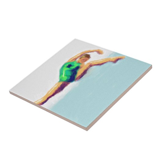 Carreau Art augmenté par jambe de danseur (Côté)