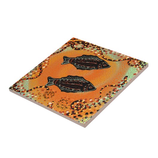 CARREAU ART AUSTRALIEN (Côté)