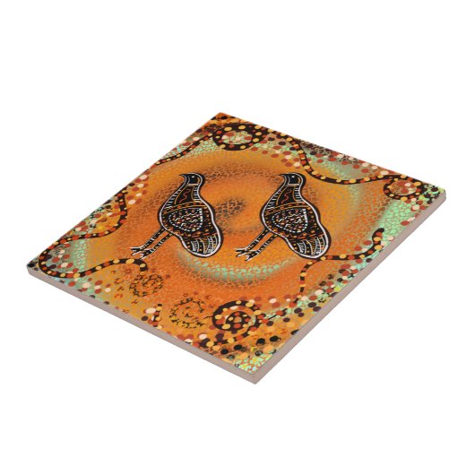 CARREAU ART AUSTRALIEN (Côté)