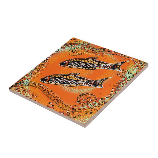 CARREAU ART AUSTRALIEN (Côté)