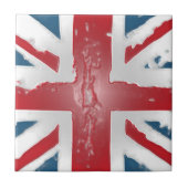 Carreau Art britannique de cire d'abrégé sur drapeau (Devant)