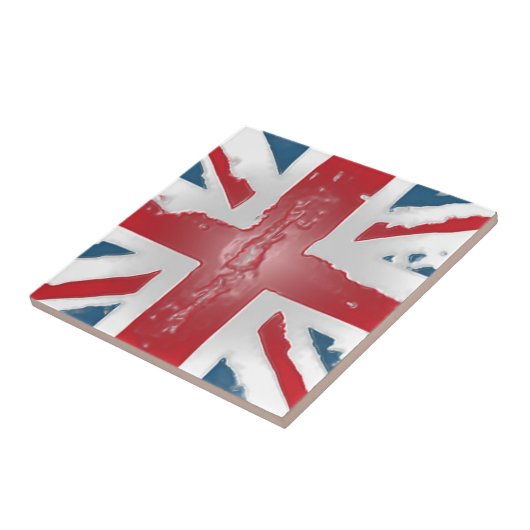 Carreau Art britannique de cire d'abrégé sur drapeau (Côté)