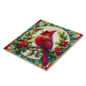 Carreau Art Cardinal Rouge Festif (Côté)