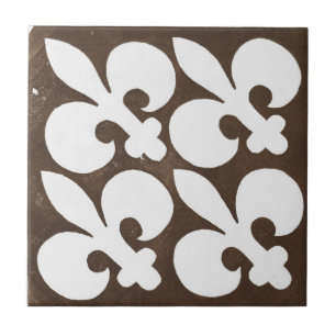 Carreau Art céramique irlandais Vintage noir