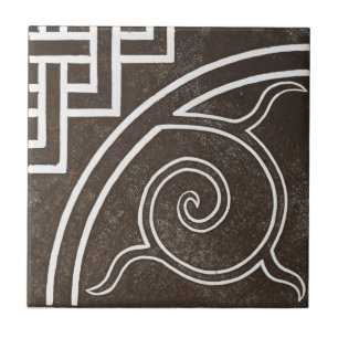 Carreau Art céramique irlandais Vintage noir