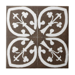 Carreau Art céramique irlandais Vintage noir