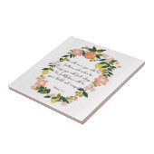 Carreau Art chrétien de citation - 91:4 de psaume (Côté)