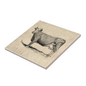 Carreau Art classique de la vache à l'ancienne (Côté)
