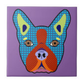 Carreau Art de bruit de Boston Terrier (Devant)