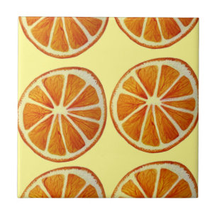Carreau Art de bruit orange juteux de motif d'art