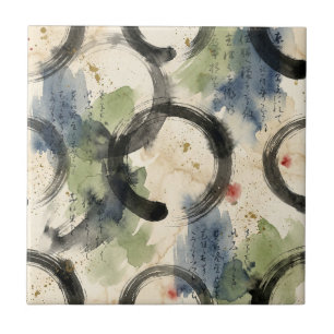 Carreau Art de calligraphie japonaise vintage (3)