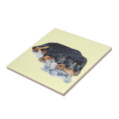 Carreau art de caresse d'ours de nounours de chiot mignon (Côté)