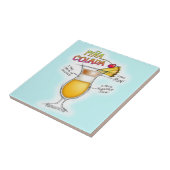 CARREAU ART DE COCKTAIL DE RECETTE DE PINA COLADA (Côté)