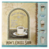 Carreau Art de cuisine de Java Latte de café-restaurant de (Devant)