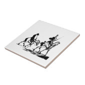 Carreau Art de Don don Quichotte et de Sancho Panza (Côté)