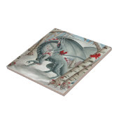 Carreau Art de dragon, art d'imaginaire, Madame de la (Côté)