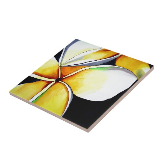 Carreau Art de fleur de Frangipani (Côté)