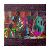 Carreau art de graffiti de couleur d'U-sélection sur le (Devant)