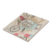 Carreau Art de griffonnage de ville de Londres (Côté)