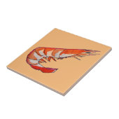 Carreau Art de kitsch de fruits de mer de crevette de (Côté)