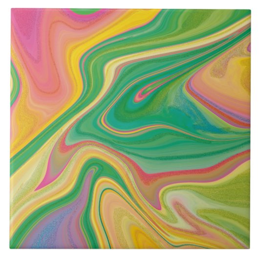 Carreau art de la couleur vibratoire (Devant)